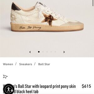 Women’s Golden Goose BALL STAR sneakers.